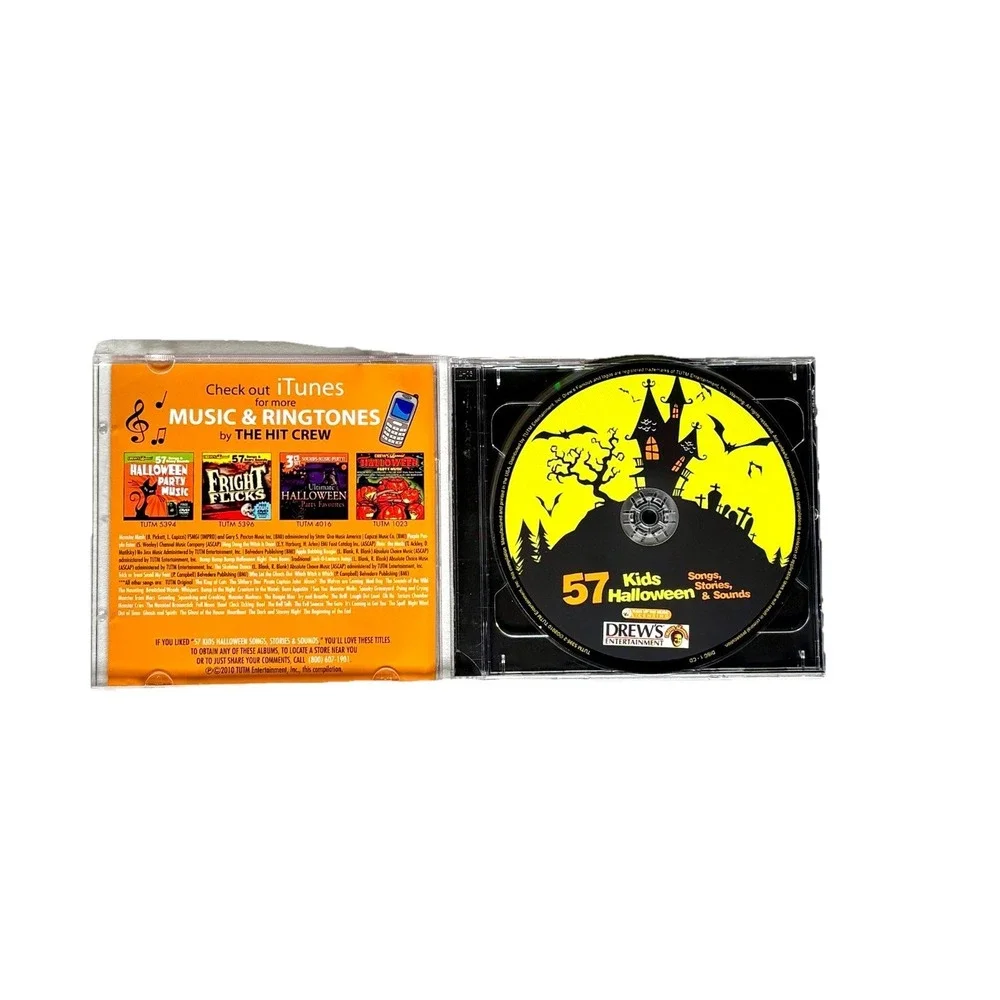 57 KIDS HALLOWEEN SONGS STORIES & SOUNDS CD + BONUS VIRTUAL GHOUL LOG/CASPER DVD